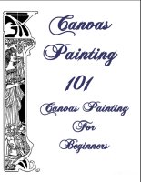 Canvas Painting For Beginners, A Free Ebook, Compliments Of The Author of the Old-Fashioned Regency Romance novel, A Very Merry Chase